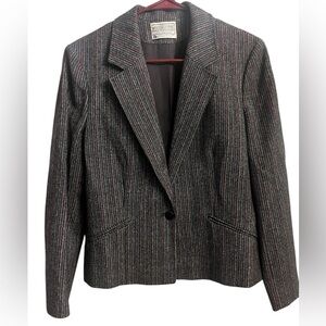 Miss PENDLETON Women's Single Breasted Suit Blazer Jacket Size 11/2 Virgin Wool